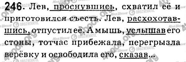 ГДЗ Російська мова 7 клас сторінка 246